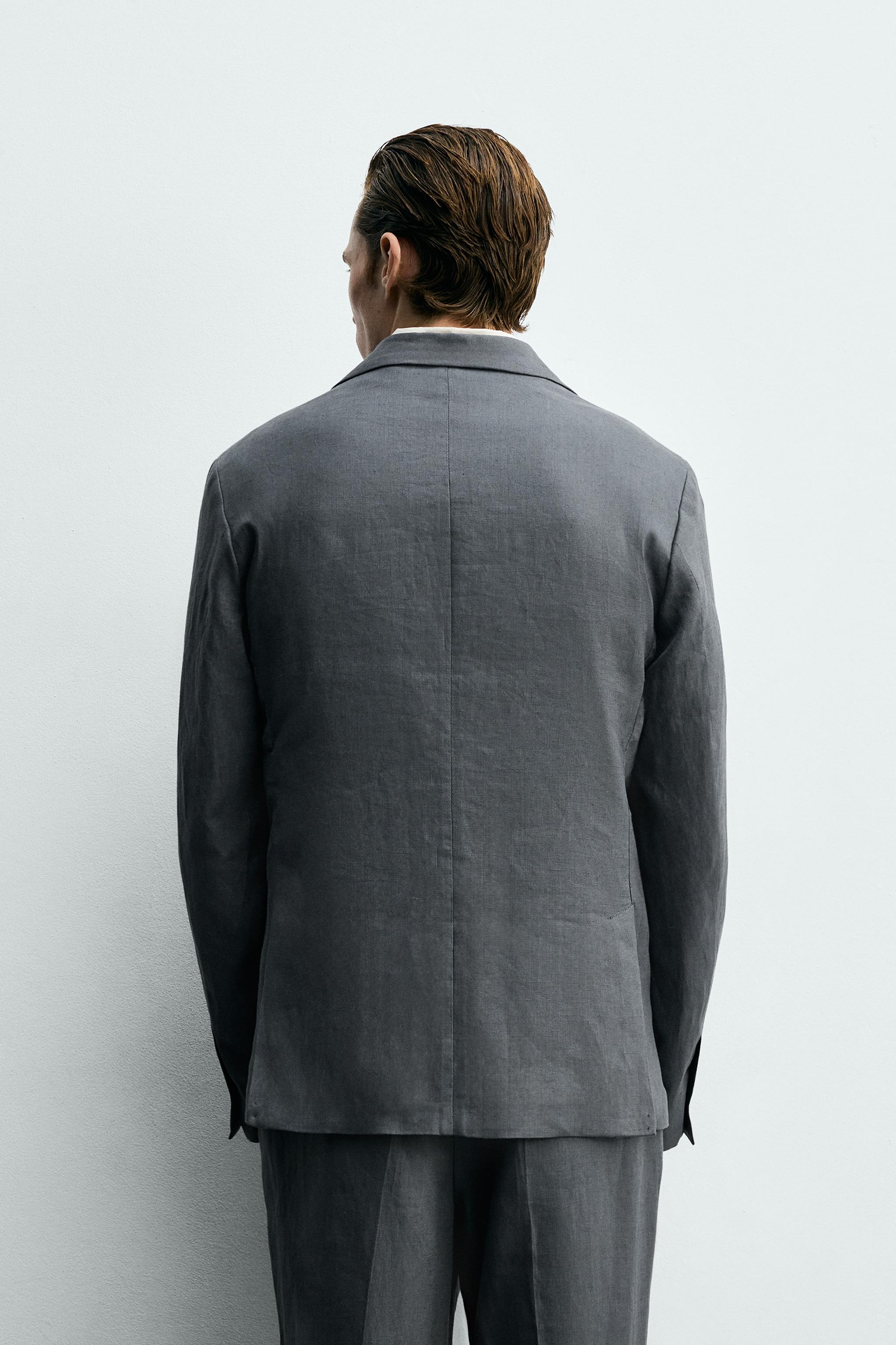 100% LINEN SUIT JACKET